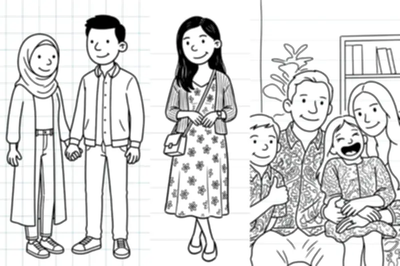 5 Prompt AI untuk Ubah Fotomu Jadi Gaya Ilustrasi Diary of a Wimpy Kid