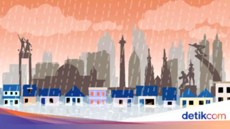 Banjir Jakarta: 17 RT dan Satu Ruas Jalan Masih Tergenang, Air Capai 120 cm