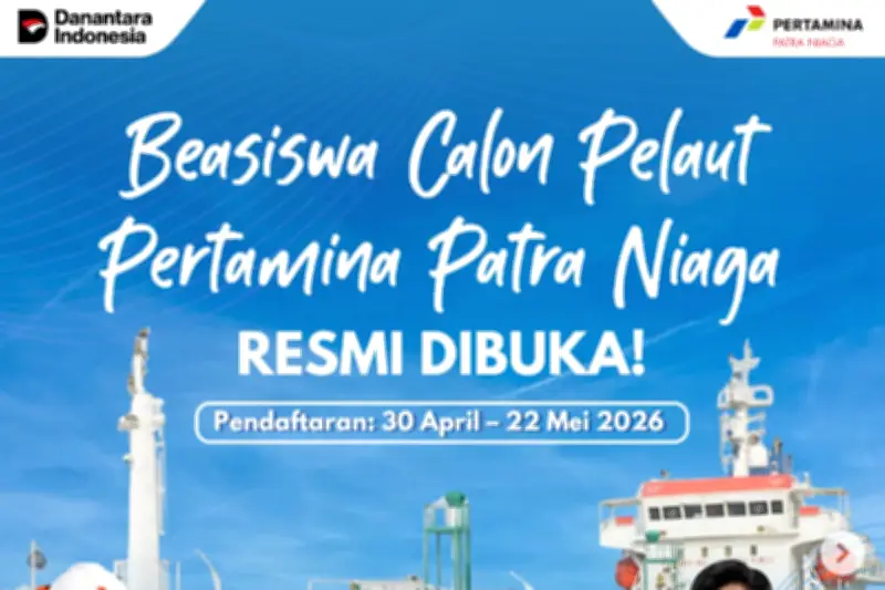 Beasiswa Calon Pelaut Pertamina Dibuka, Ada Uang Saku dan Biaya Hidup