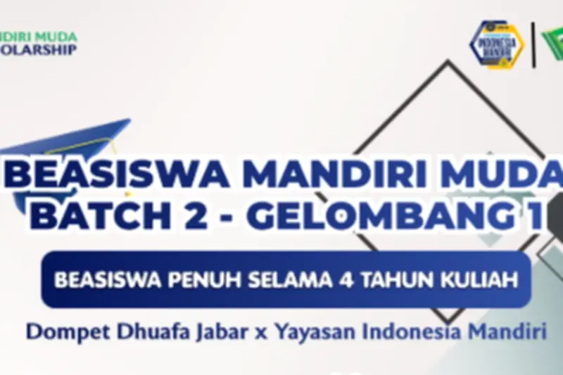 Beasiswa S1 Mandiri Muda: Kuliah Gratis untuk Pelajar Kurang Mampu
