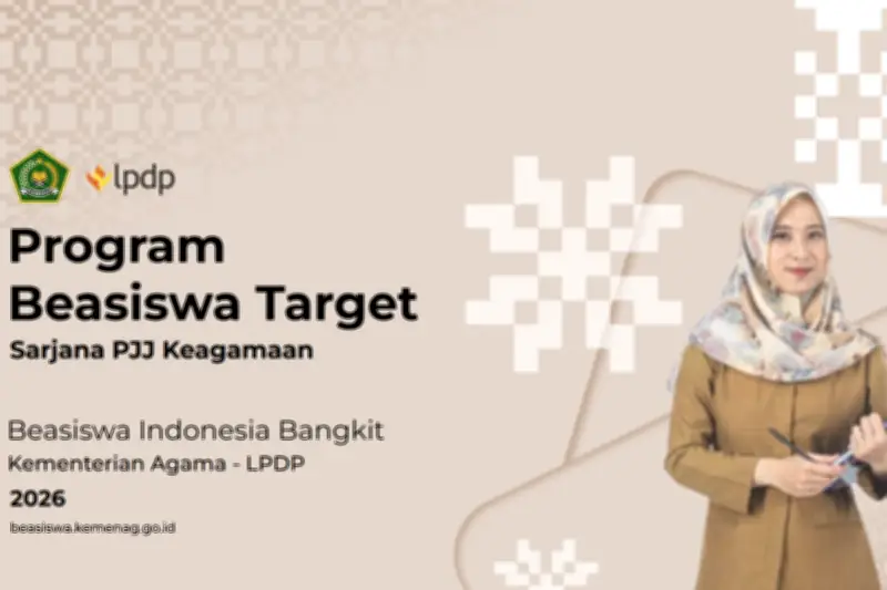 Beasiswa S1 PJJ untuk Pendidik Pesantren dan LPQ Tersedia 3 Prodi