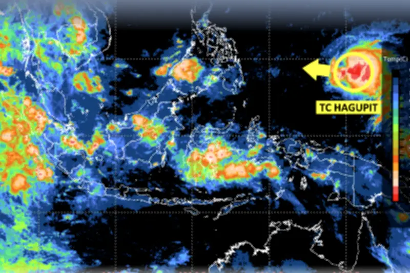 BMKG Deteksi Siklon Tropis Hagupit di Laut Filipina, Waspada Cuaca Ekstrem
