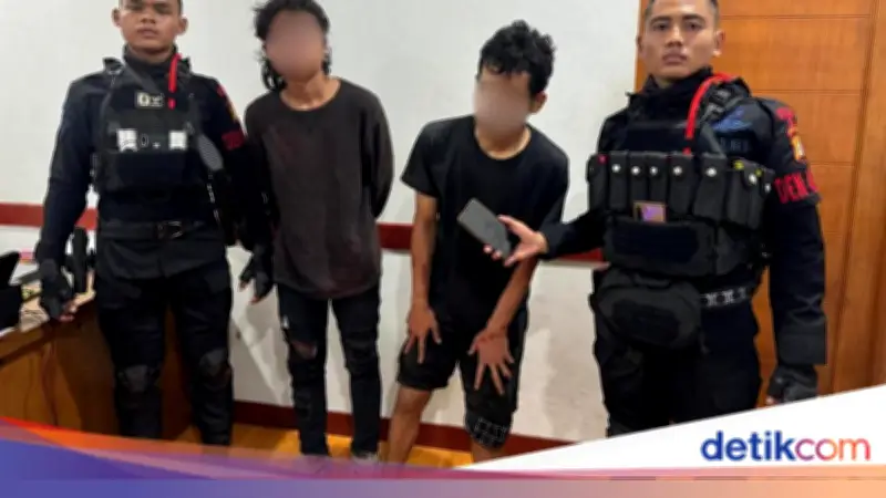 Brimob Polda Metro Tangkap Dua Jambret di Rawalumbu Bekasi Saat Patroli