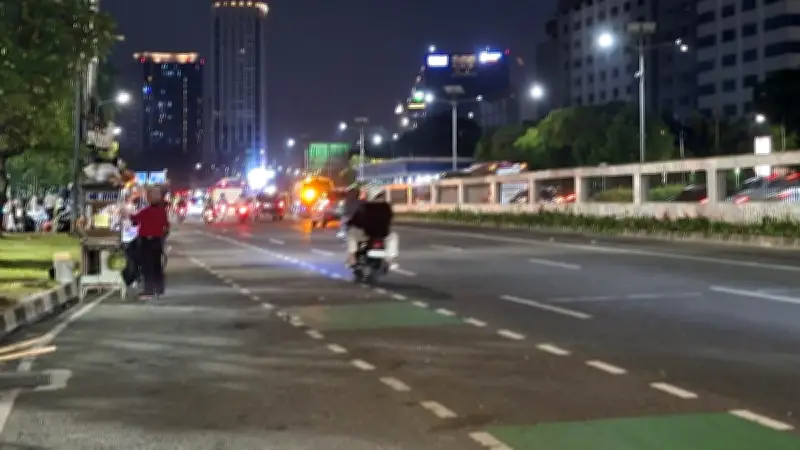 Demo Buruh di Depan DPR Selesai, Jalan Gatot Subroto Kembali Normal