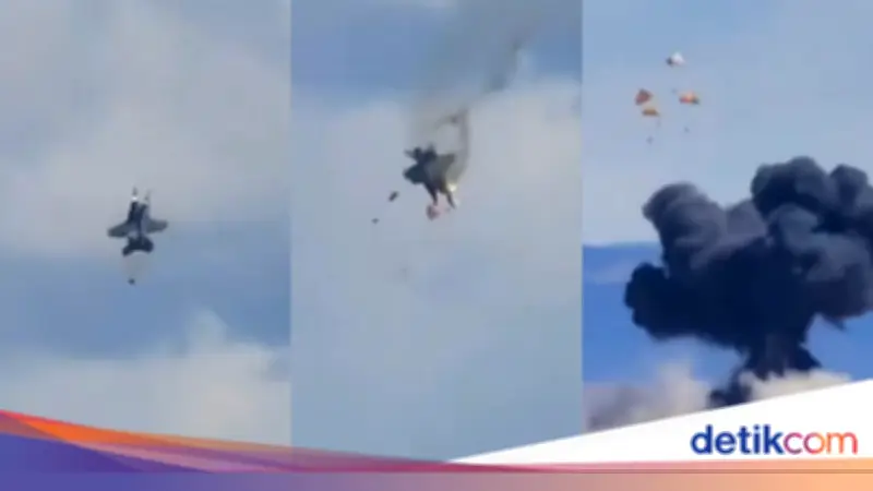 Dua Jet Tempur AS Tabrakan Saat Pertunjukan Udara, Pilot Selamat