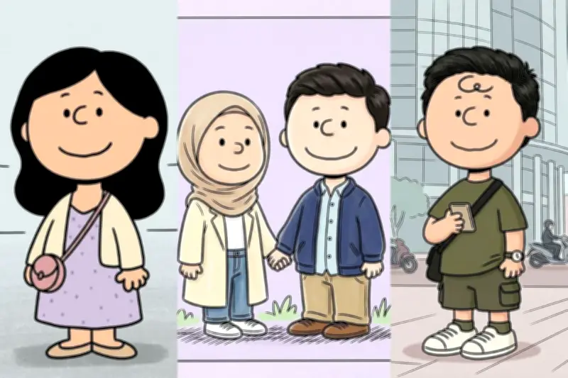 Gaya Edit Foto AI ala Komik Peanuts dan Snoopy Kembali Viral