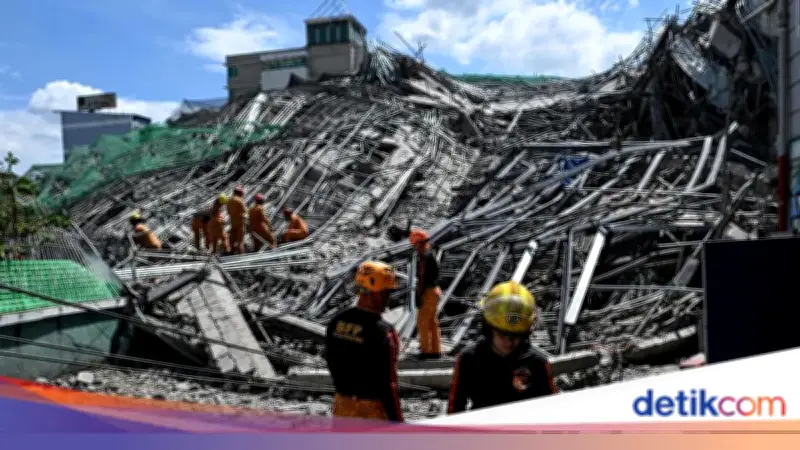 Gedung 9 Lantai di Filipina Ambruk, Korban Masih Terjebak