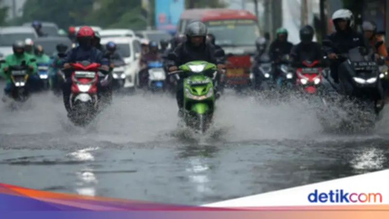 Hujan Deras, Jalan Swadarma dan Ciledug Raya Jaksel Banjir