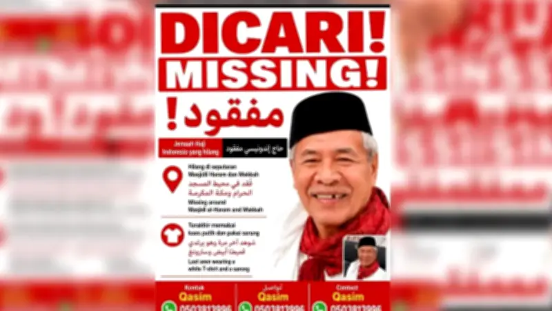 Jemaah Haji Indonesia yang Sempat Hilang Ditemukan Wafat di Makkah