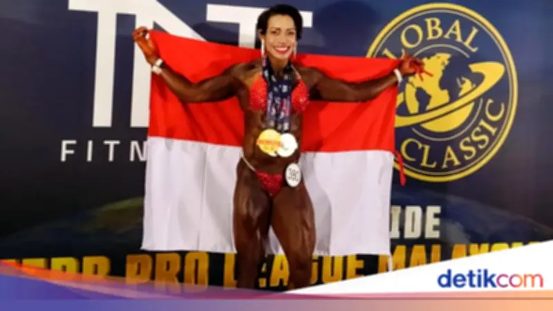 Kapolsek Baguala Esterlina Raih 3 Medali Binaraga Asia di Malaysia