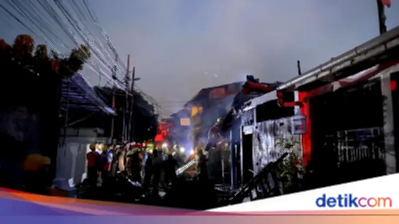 Listrik Padam, Kebakaran Rumah di Cempaka Raya Jakarta Timur Gelap Gulita