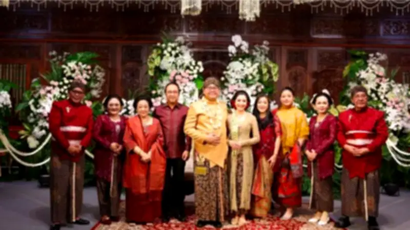 Megawati dan Sultan HB X Hadiri Resepsi Pernikahan Putra Hasto Kristiyanto