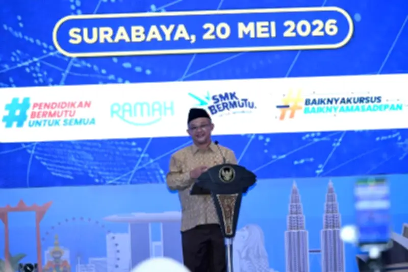 Mendikdasmen Lepas Ribuan Siswa SMK Bekerja ke Luar Negeri