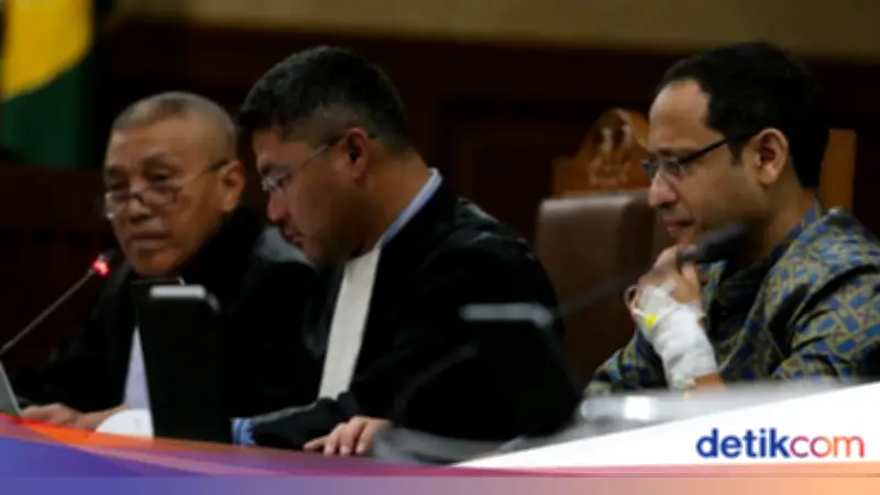 Nadiem Hadiri Sidang Usai Dirawat, Minta Penangguhan Penahanan Dikabulkan