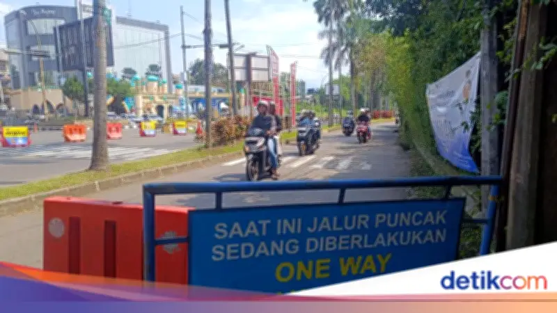 One Way Arah Jakarta di Puncak Bogor Siang Ini, Mobil ke Atas Disetop