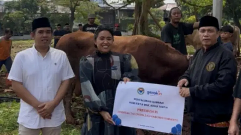 PB IKA PMII Salurkan 13 Sapi dan 2 Kambing Kurban, Termasuk dari Presiden Prabowo