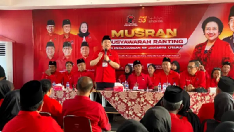 PDIP Jakut Gelar Musyawarah Ranting, Niko Atmaja Ingatkan Kader Dekat dengan Rakyat
