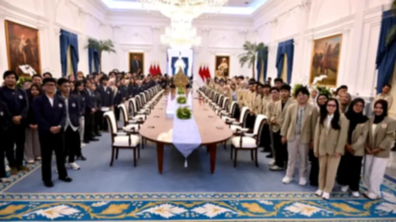 Pelajar dan Mahasiswa Takjub Masuk Istana, Lihat Langsung Ruangan Presiden