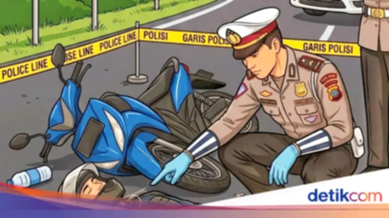 Pemotor di Bogor Tewas Tabrak Tiang Listrik, Penumpang Luka Berat