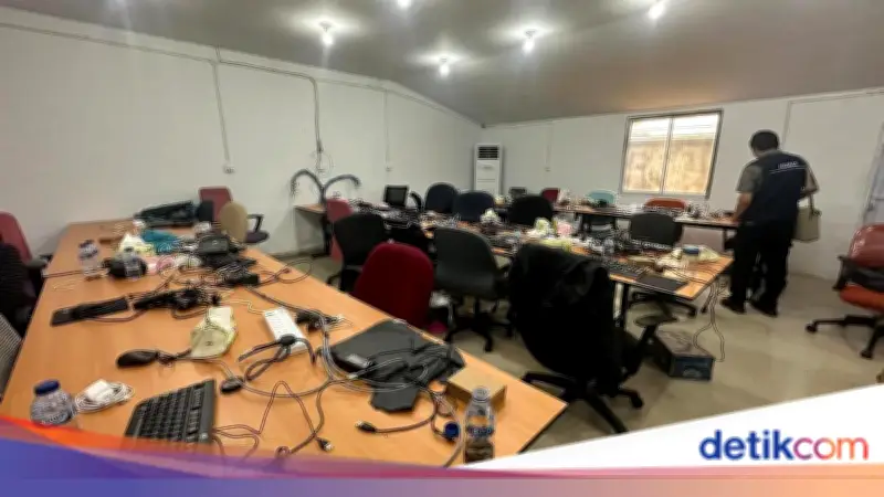 Penampakan Markas 210 WNA Penipuan Investasi Daring di Batam