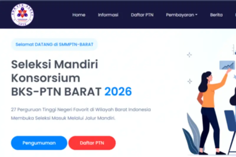 Pendaftaran SMMPTN Barat 2026 Dibuka, Cek Syarat dan Jadwal