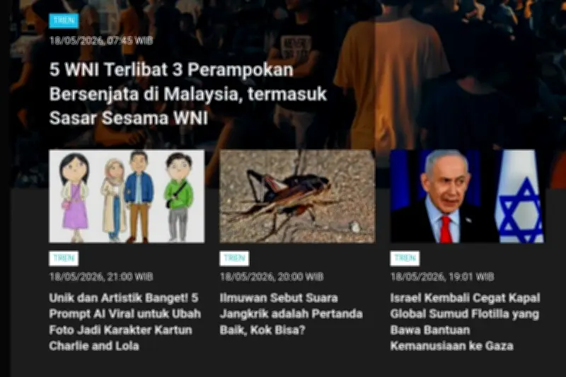 Perampokan di Malaysia Libatkan 5 WNI dan Cara Habibie Kuatkan Rupiah