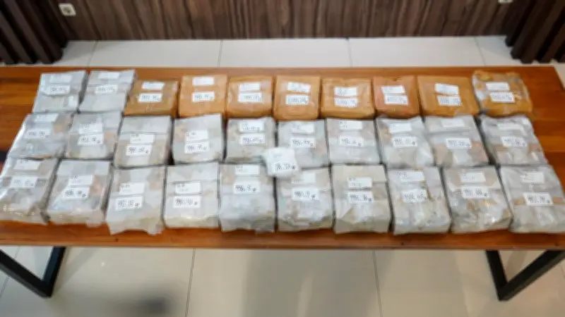 Polisi Gagalkan Peredaran 32 Kg Sabu Jaringan Malaysia di Bekasi