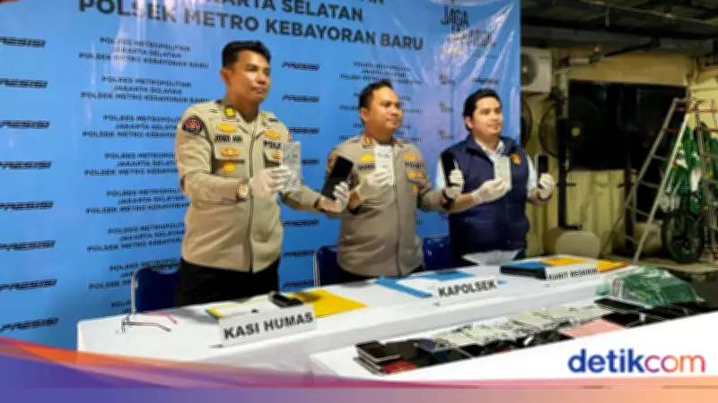 Polsek Kebayoran Baru Bongkar Sindikat Penadah HP Curian, 225 Unit Diamankan