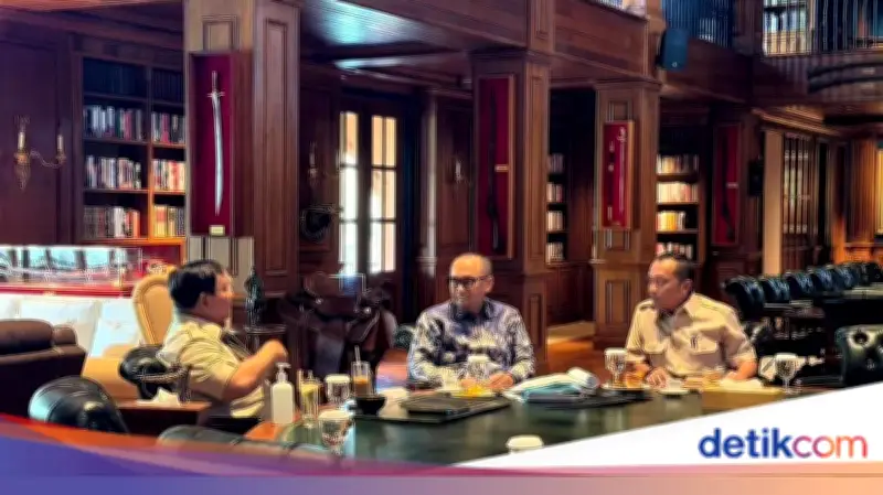 Prabowo Bertemu PPATK di Hambalang, Bahas Pengawasan Aliran Dana