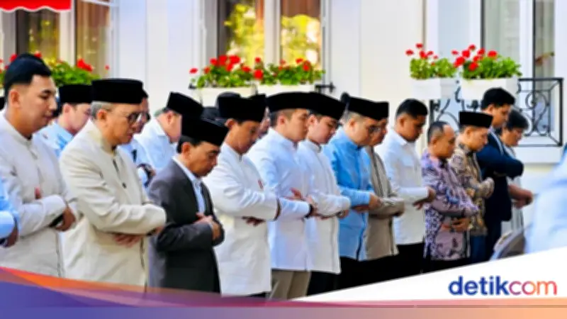 Prabowo Salat Idul Adha Bersama Diaspora di Wisma Indonesia Paris