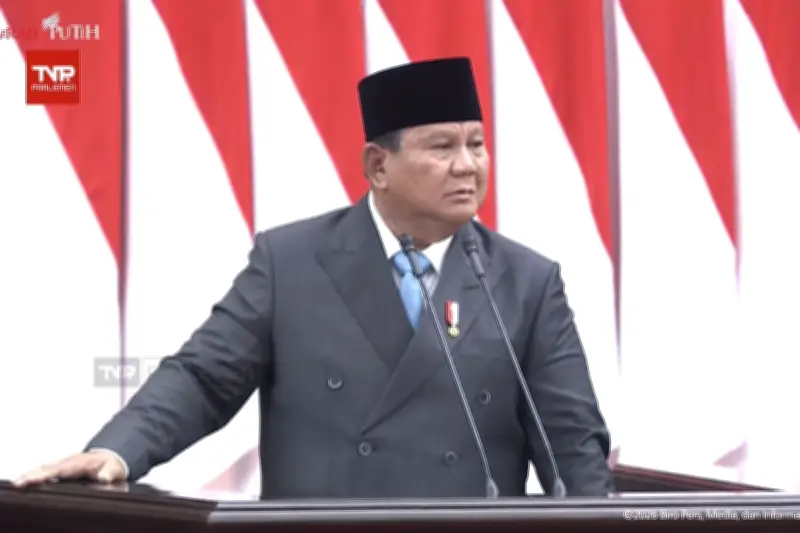 Prabowo Subianto Cetak Sejarah, Sampaikan Langsung Pidato Awal Anggaran 2027