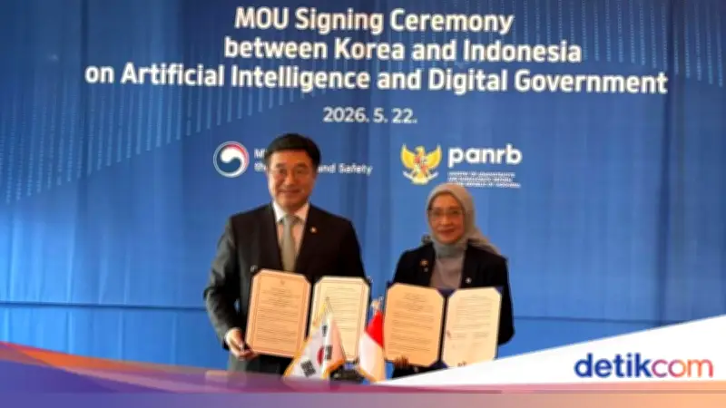 RI-Korsel Teken MoU Pengembangan AI untuk Pemerintahan dan Layanan Publik
