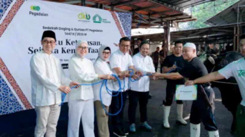 Rohis Pegadaian Tebar 4.500 Paket Daging Kurban, Wujud Kepedulian Idul Adha