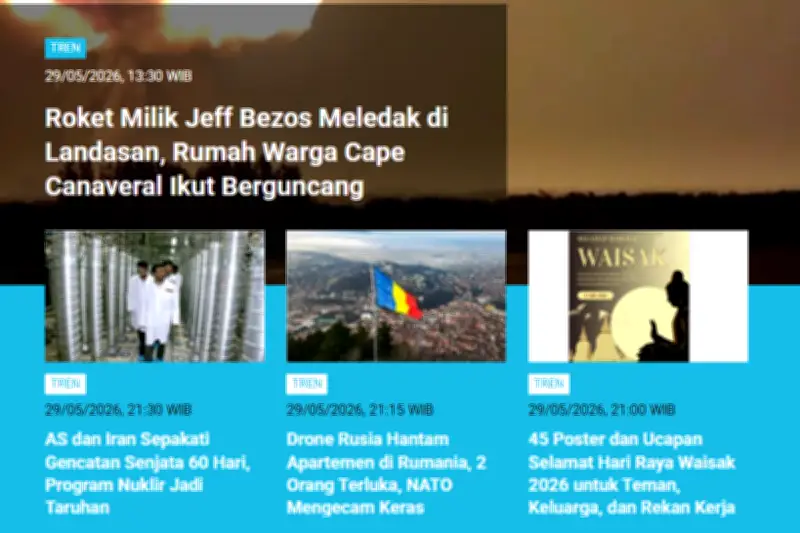 Roket Jeff Bezos Meledak, Rumah Warga Bergetar: Tren Populer