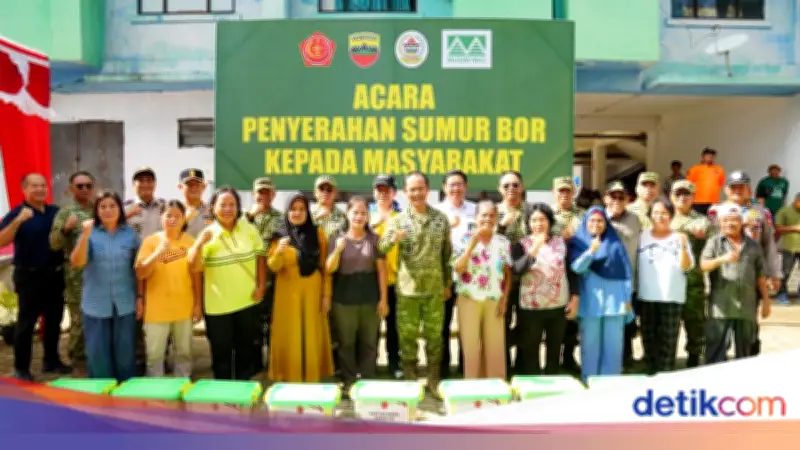 Satgas PRR Cek Infrastruktur dan Serahkan Sumur Bor di Tapanuli