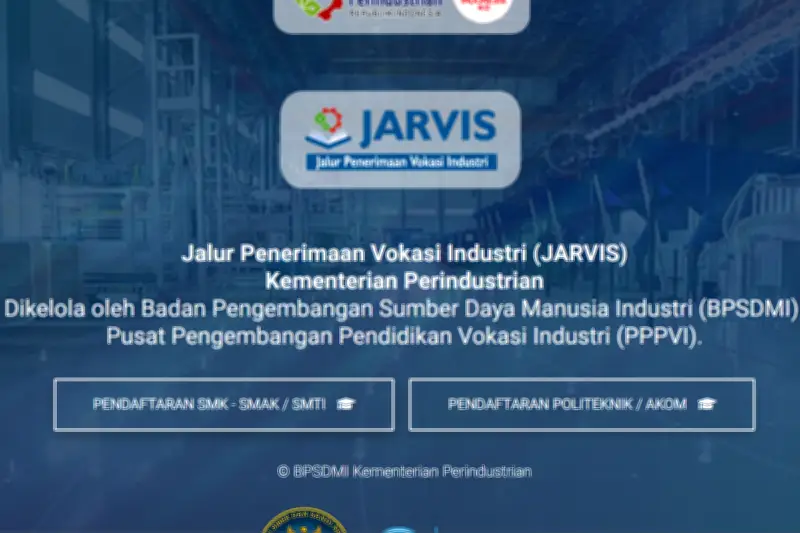 Seleksi Jarvis Bersama Kemenperin 2026 Dibuka, Kuliah dengan Jaminan Masuk