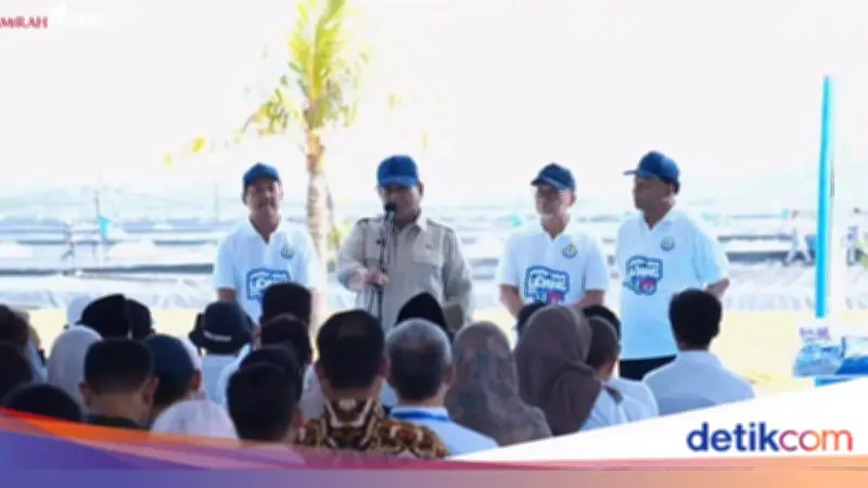 Tambak Udang Kebumen Hasilkan 40 Ton per Ha, Prabowo: Sangat Menjanjikan