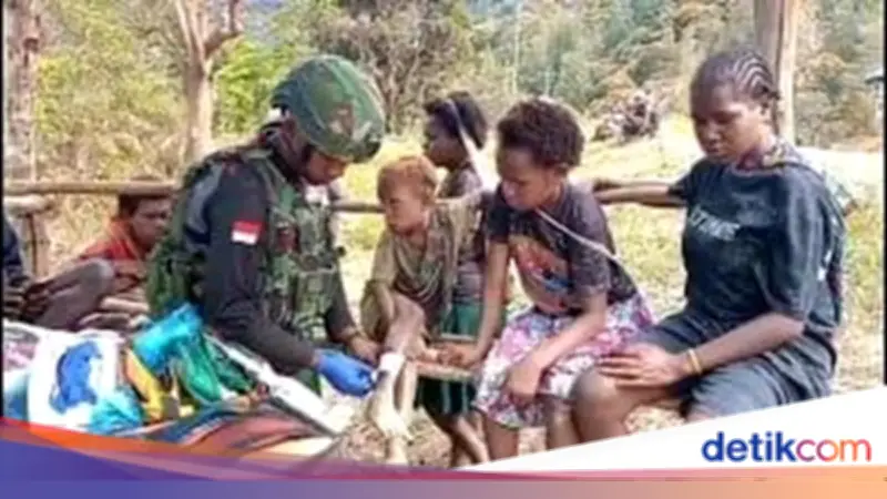 TNI Habema Gelar Pelayanan Kesehatan Serentak di Pedalaman Papua