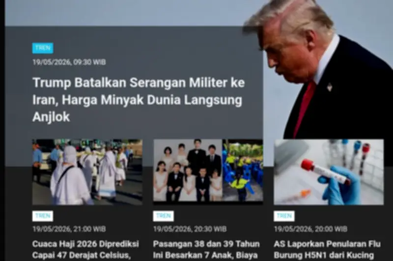 Trump Batal Serang Iran, Harga Minyak Dunia Turun Drastis