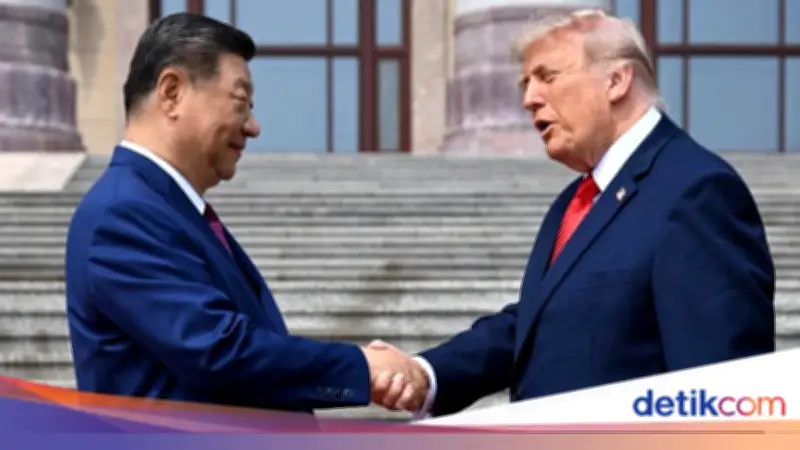 Trump Puji Xi Jinping sebagai Pemimpin Hebat Saat Bertemu di Beijing