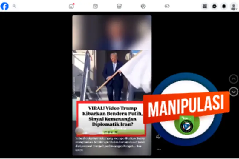 Video Trump Kibarkan Bendera Putih Ternyata Hasil Manipulasi AI