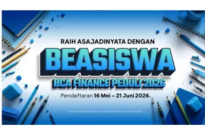 Beasiswa BCA Finance Peduli 2026 Dibuka, Tawarkan Dana Rp3,5 Juta per Semester
