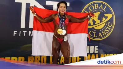 Kapolsek Baguala Esterlina Raih 3 Medali Binaraga Asia di Malaysia