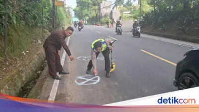 Melawan Arus One Way, Pemotor Tewas Tertabrak Truk di Puncak Bogor
