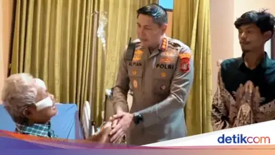 Pedagang Buah Korban Tabrak Lari Pajero Dijenguk Kapolres, Gerobak Baru Dijanjikan