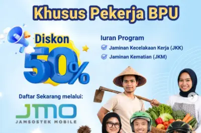 Pemerintah Beri Diskon 50% Iuran JKK dan JKM untuk Pekerja BPU