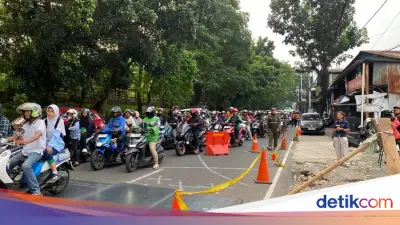 Perbaikan Jalan Amblas Lenteng Agung Mulai Malam Ini, Ada Buka Tutup Lajur