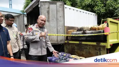 Polda Banten Bongkar Penimbunan BBM Subsidi, 5 Tersangka Ditangkap