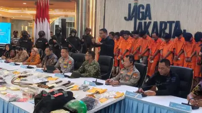 Polda Metro Jaya Ungkap 127 Kejahatan Jalanan, 173 Tersangka Ditangkap