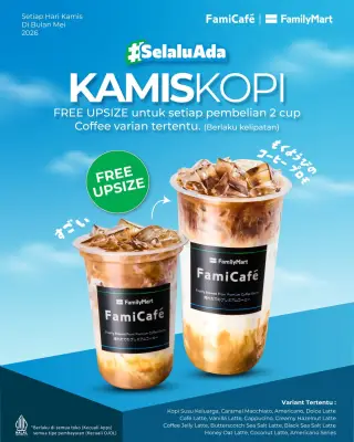 Promo Kamis Kopi FamilyMart: Upsize Gratis Setiap Kamis di Mei 2026